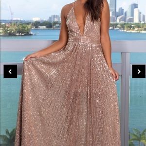 Rosegold Prom dress
